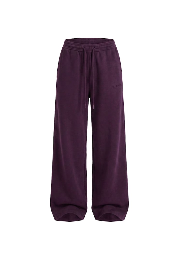 UltraFleece Barrel Leg Sweatpants, Wild Berry Maroon, large