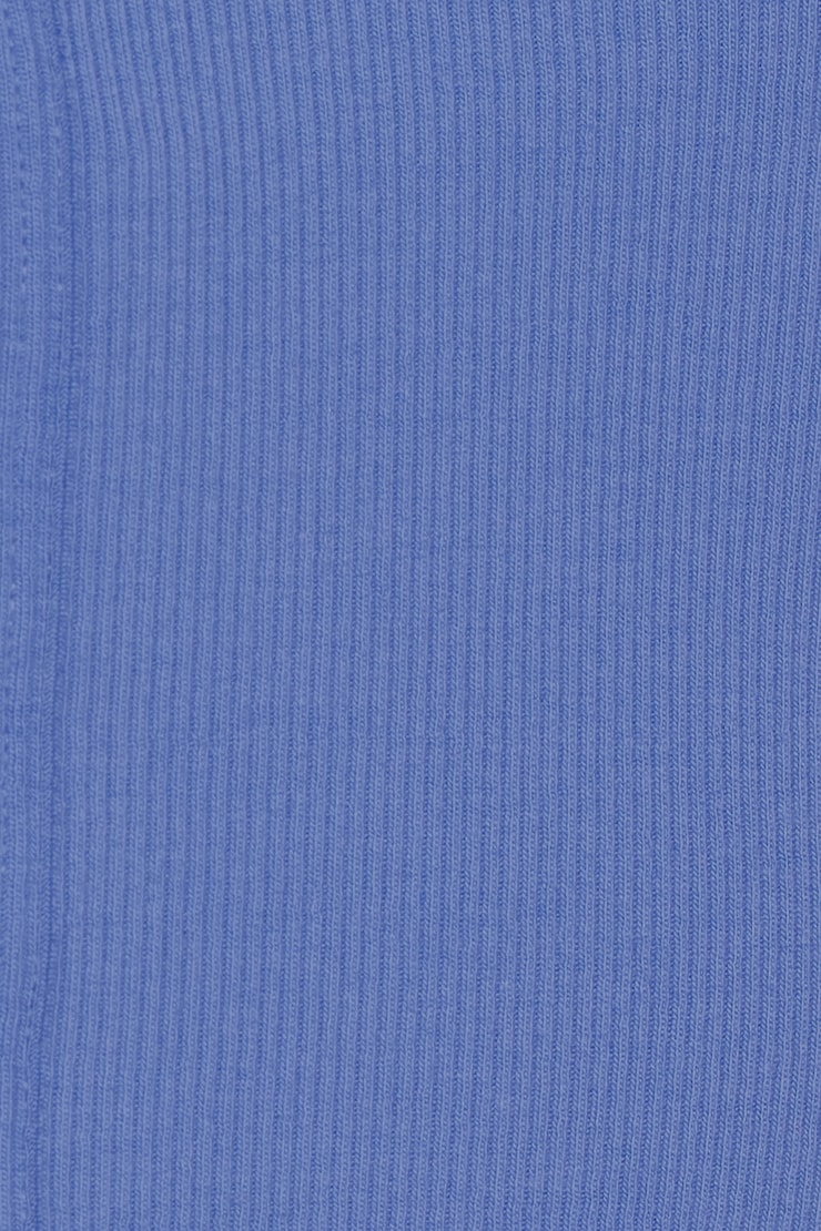 SnatchRib Cropped Crewneck T-Shirt, Blue Blush, large