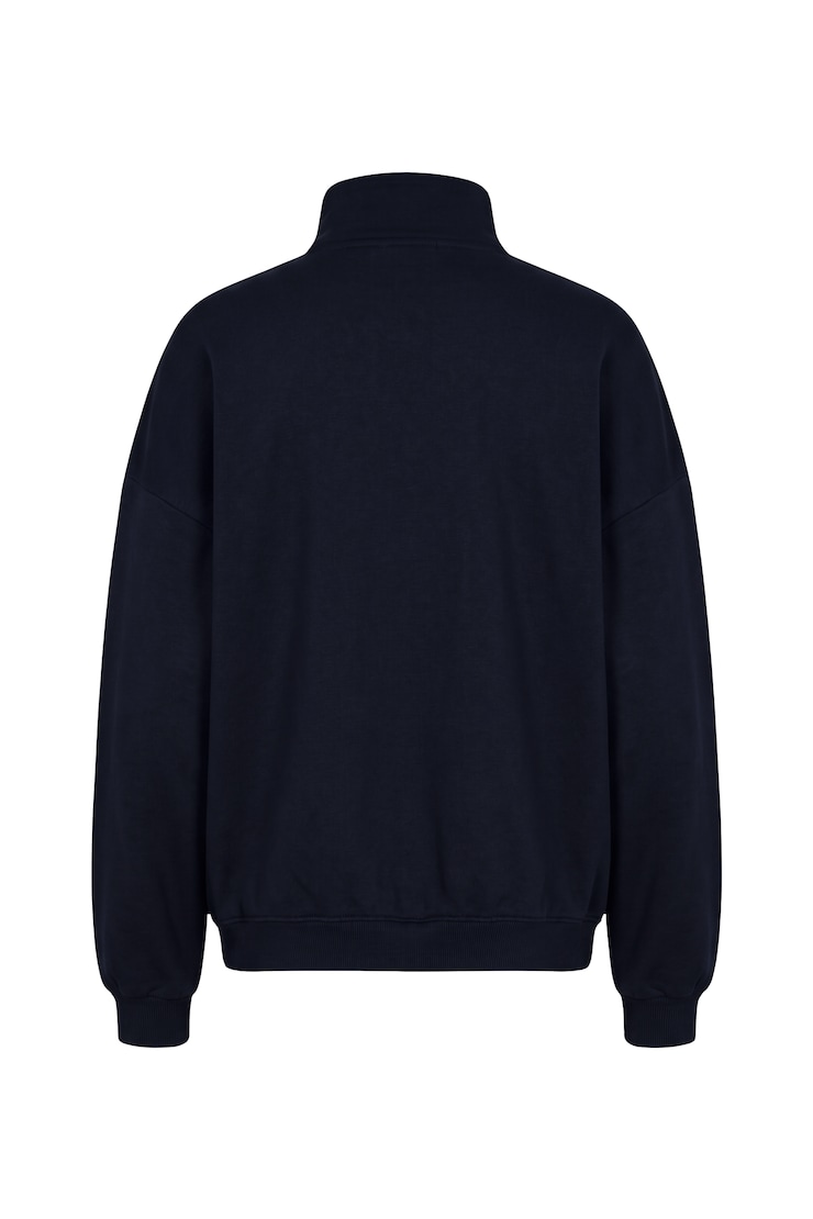 UltraFleece Mockneck Full Zip Sweatshirt, Naughty Navy Blue, large