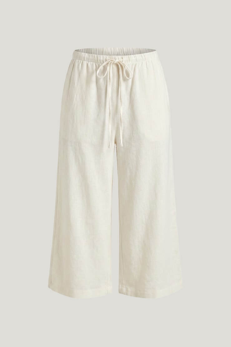 Leo Linen Capri Pants Snow White large