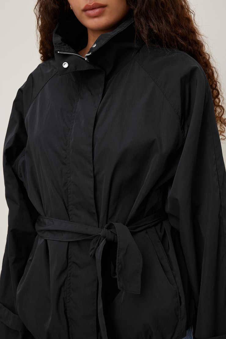 Hazel Bubble Anorak Jet Black large