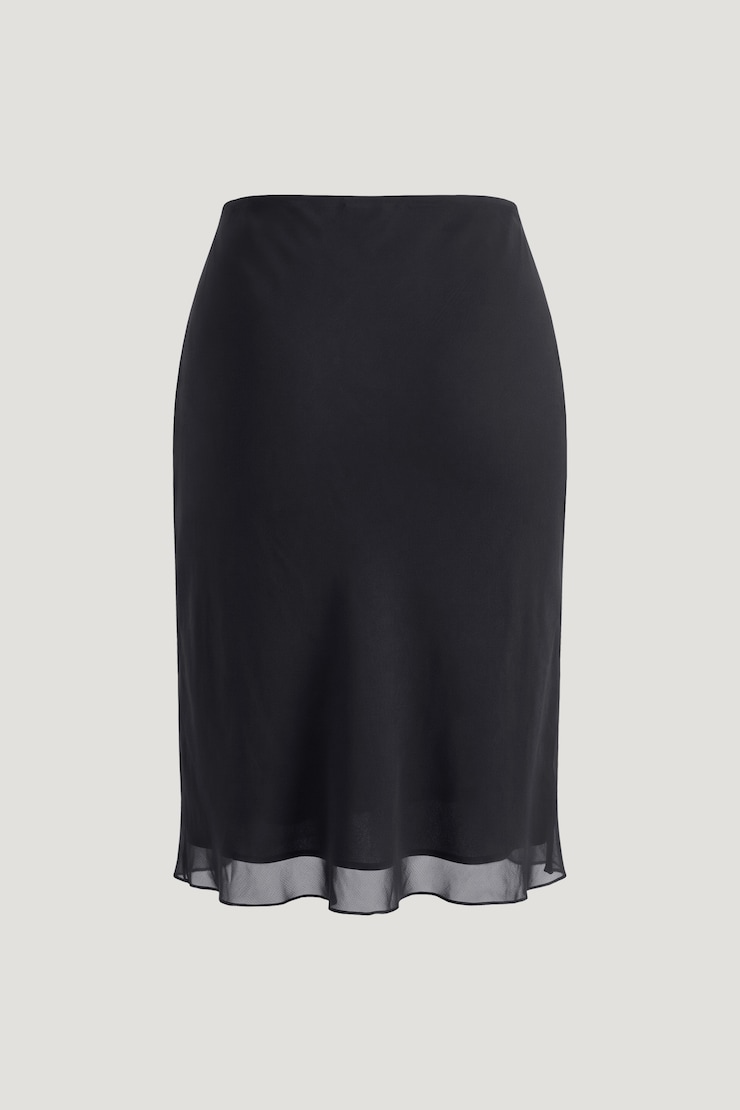 Esther Georgette Midi Skirt Deep Well Navy large