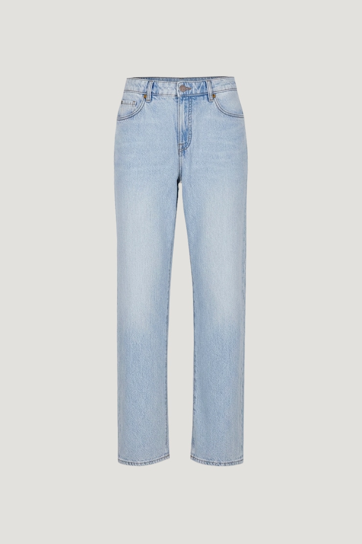 Mika Mid Rise Relaxed Straight Leg Jeans Light Indigo / Brady Blue large