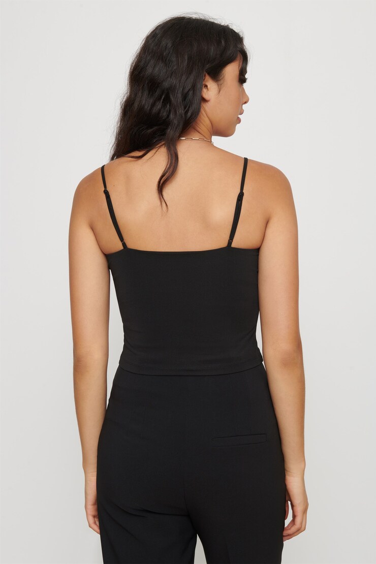 Sienna Crop Top Black large