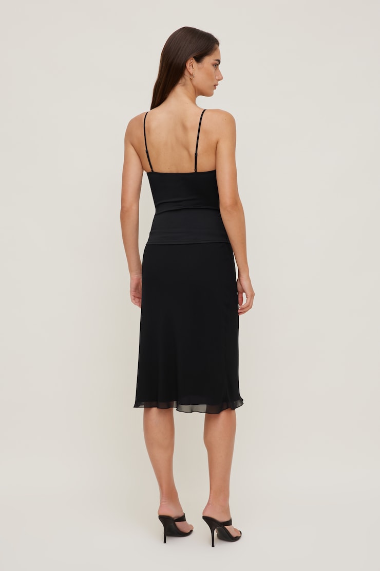 Mindi Padded Bustier Top Jet Black large