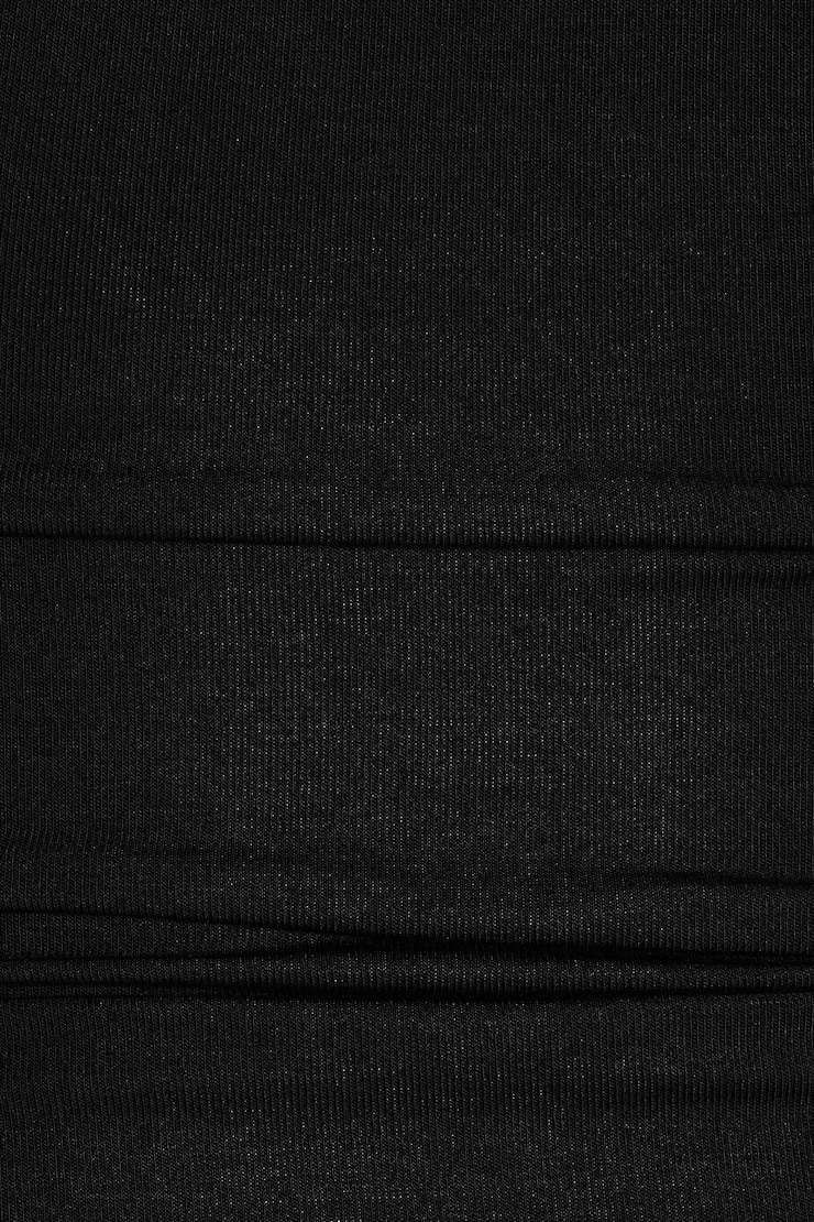 Plunge 3/4 Sleeve Top, Jet Black, large