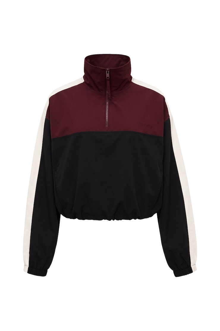 Nylon Anorak Jacket, Burgundy Bite Combo, large