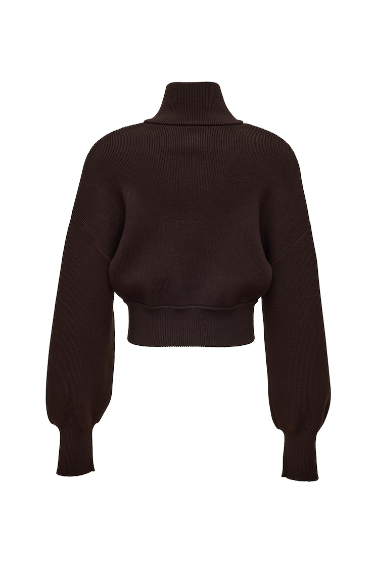City Layer Half Zip Jacket, Chocolate Mousse Brown, large