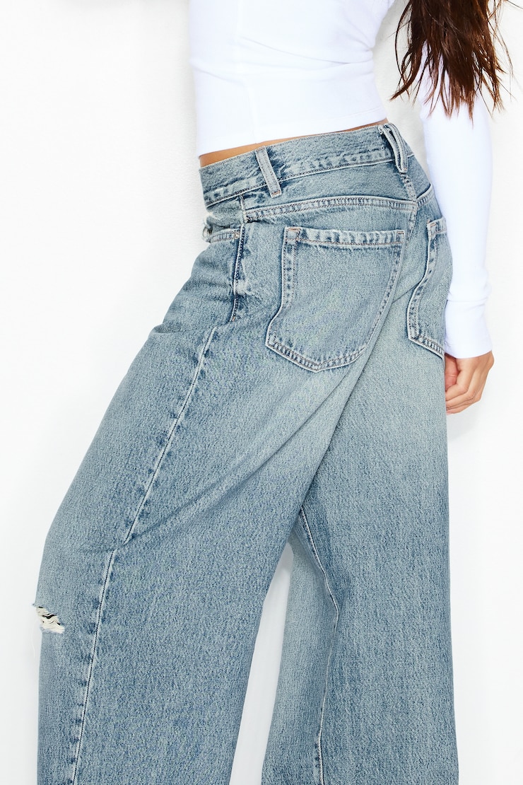 Low Rise Baggy Jeans, Olivia Blue, large