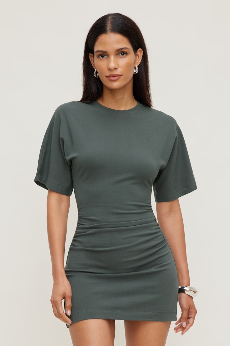 Andrea Cotton Mini Dress Urban Chic Green large