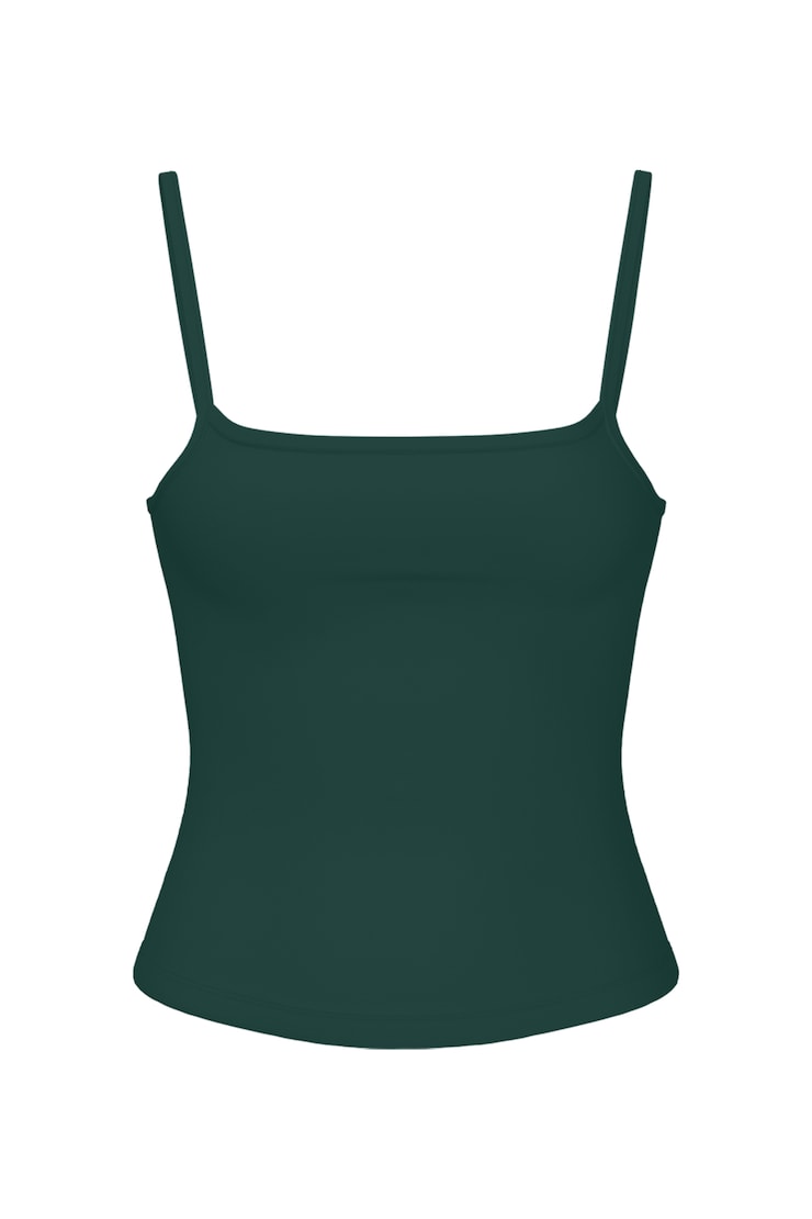Sleek Scoop Cami Top, Green Envy, large