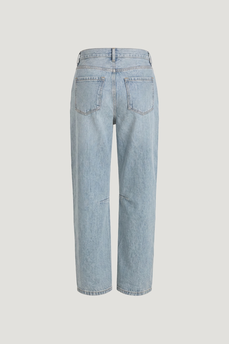 Theo Mid Rise Barrel Leg Jeans Medium Light Indigo / Estes Blue large