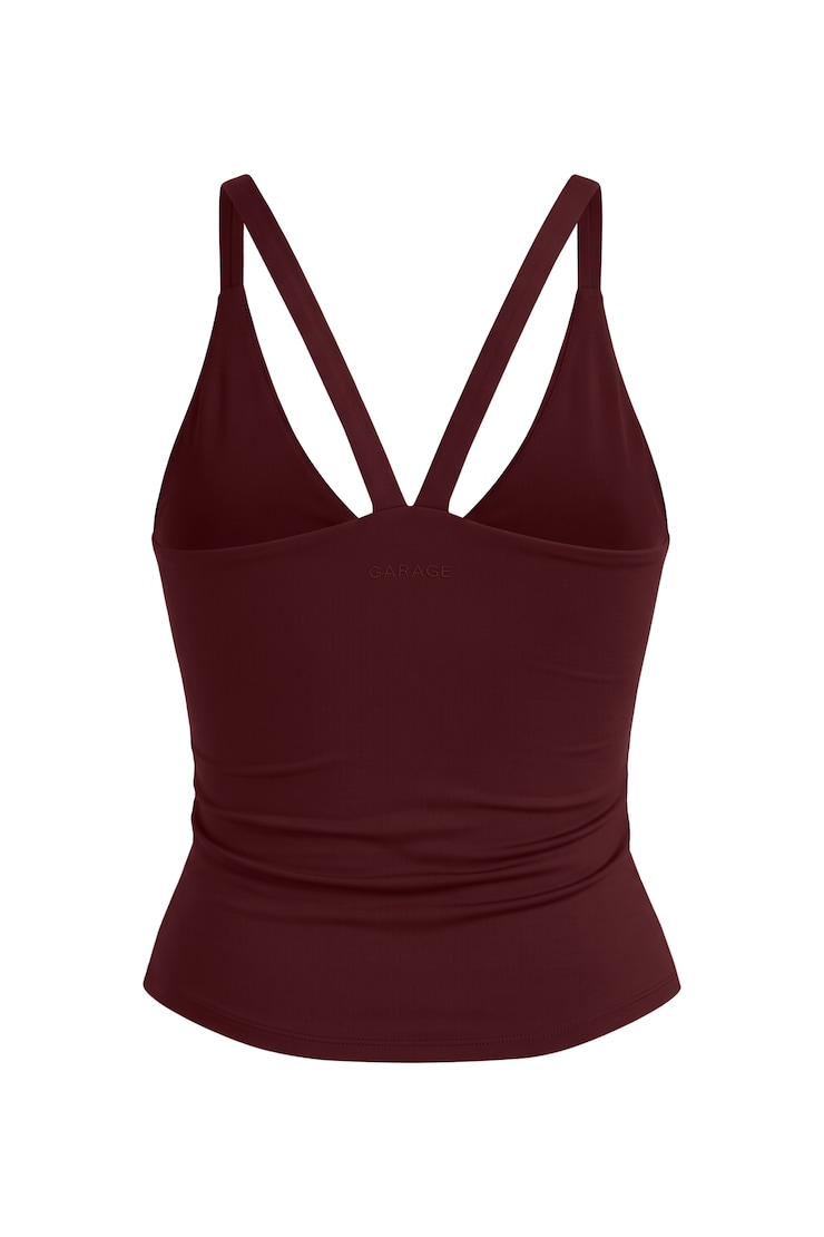 Form Active Corset Top, Burgundy Bite, large