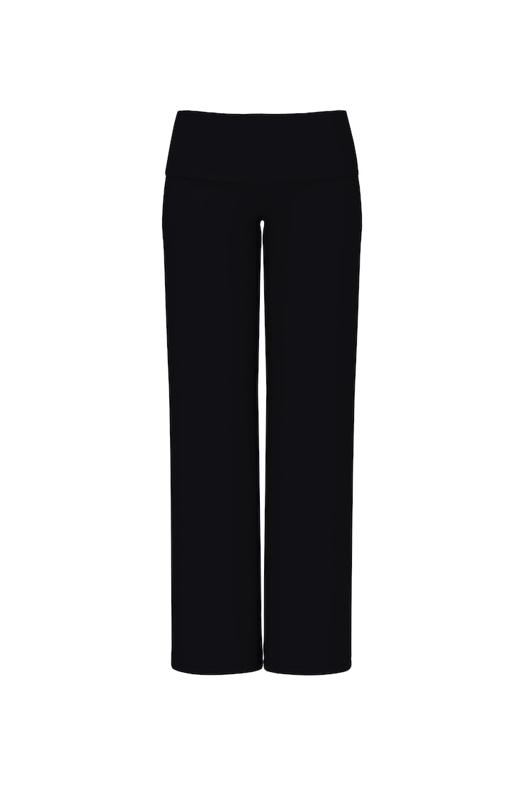 Modal Foldover Pants, Jet Black, large