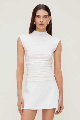 knee length dresses for ladies Gentle Thread White Peasant Blouse | Trendy Women's Tops main image 0