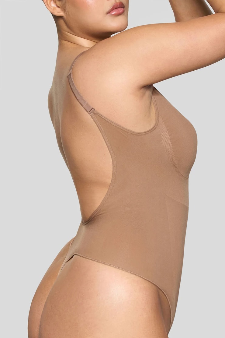 BOOMBA | Backless Sculpt Bodysuit Caramel large