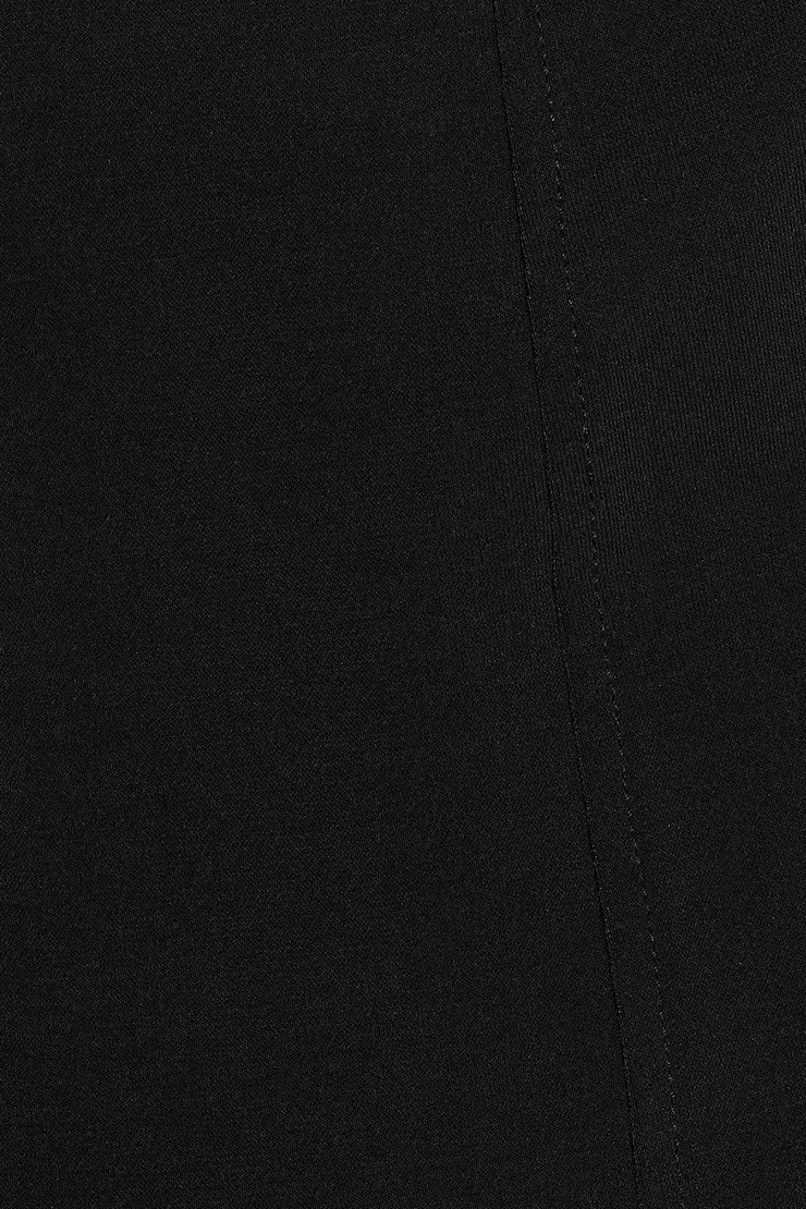 Plunge Tie Front Halter, Jet Black, large