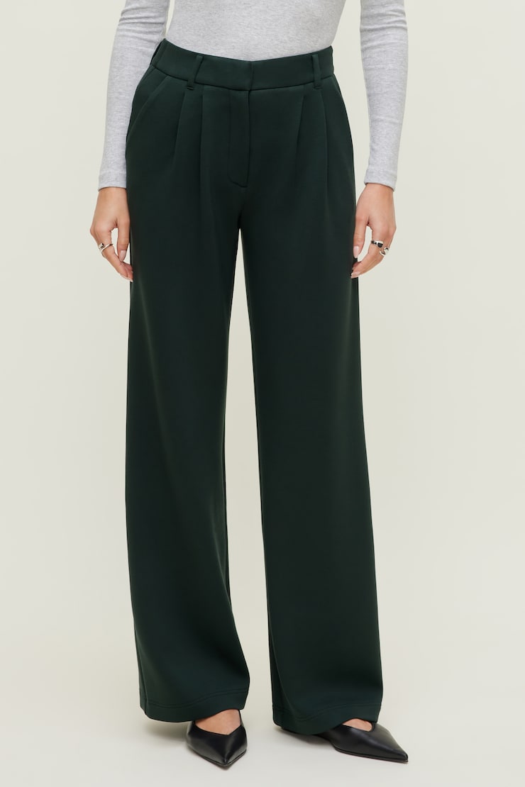 Alex Anywear Wide Leg Pants Scarab Green large
