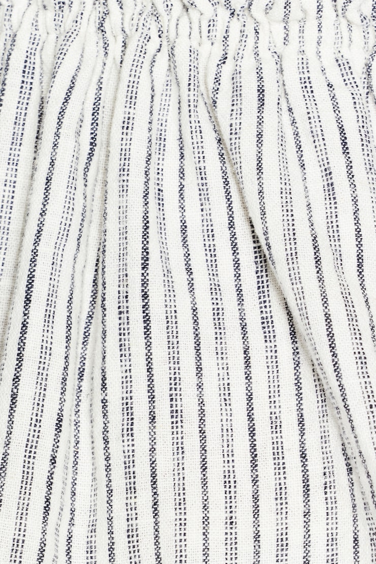 Linen Flyaway Halter Top, Maritime Blue/White Stripes, large