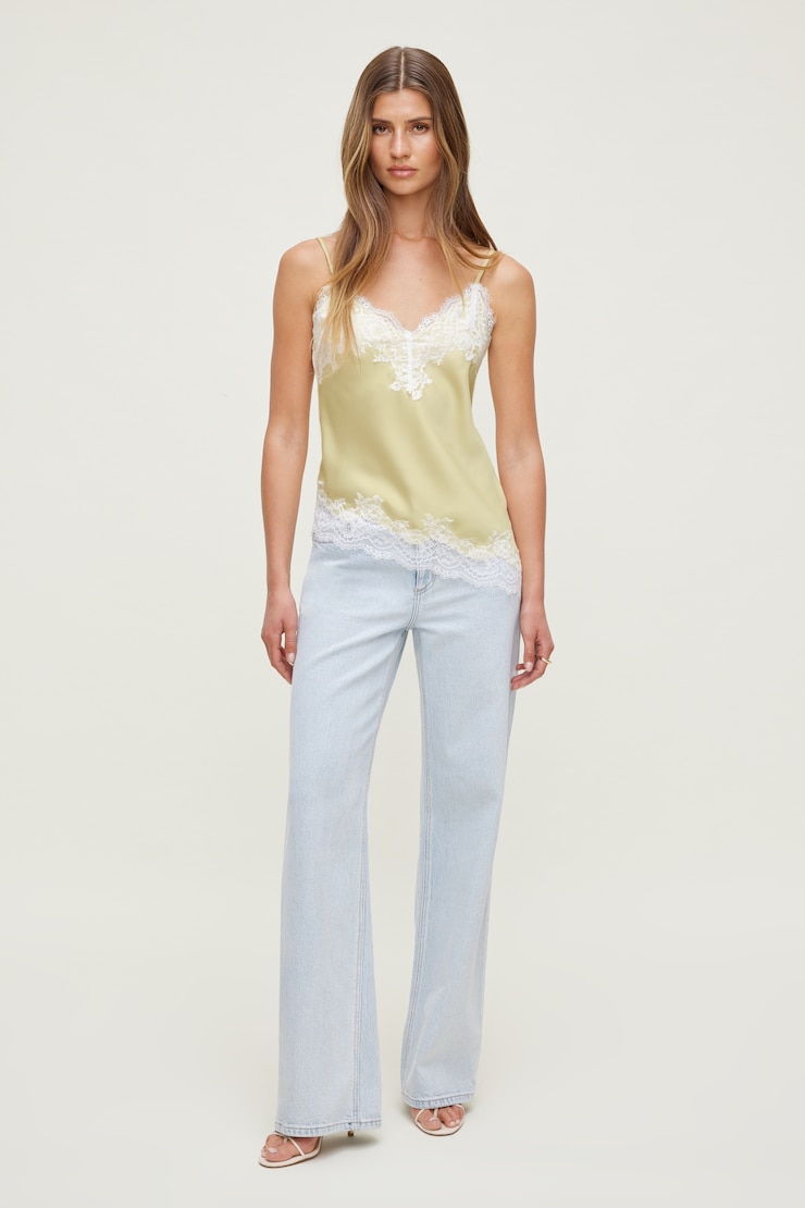 Heidi High Rise Wide Leg Jeans Light Indigo / Glace large