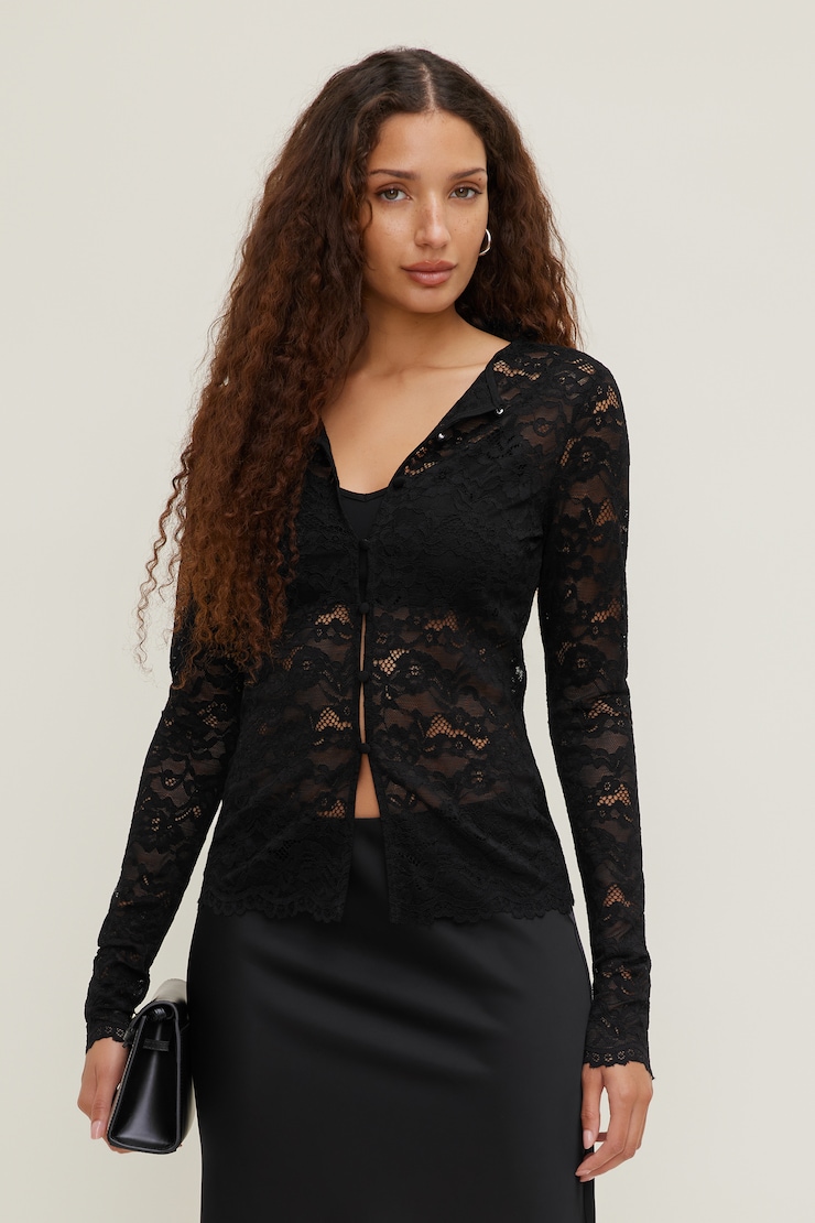 Cardigan en dentelle