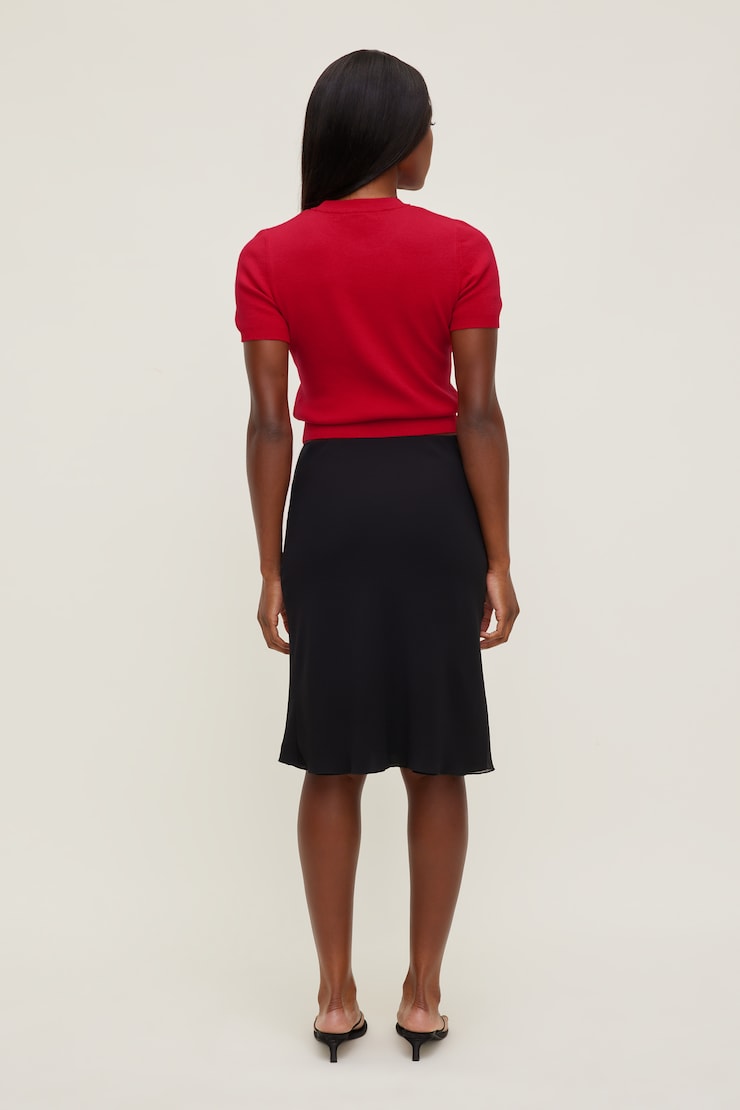 Clara Short Sleeve Sweater High Risk Red large