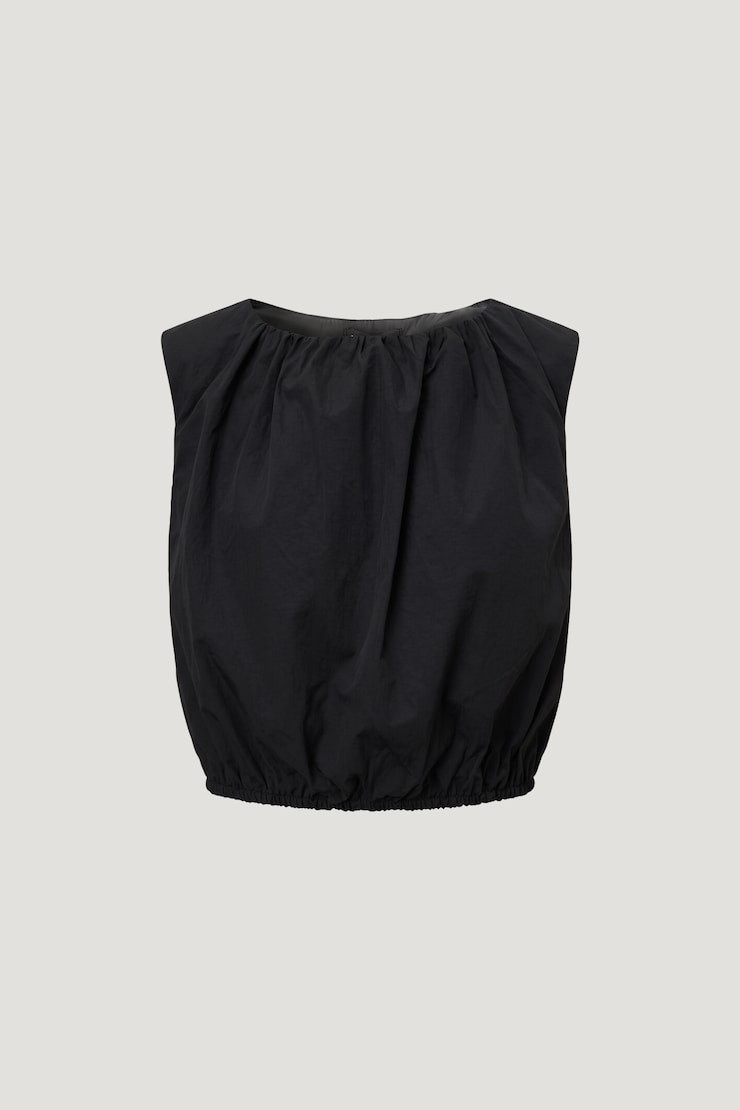 Nylon Bubble Top Jet Black large