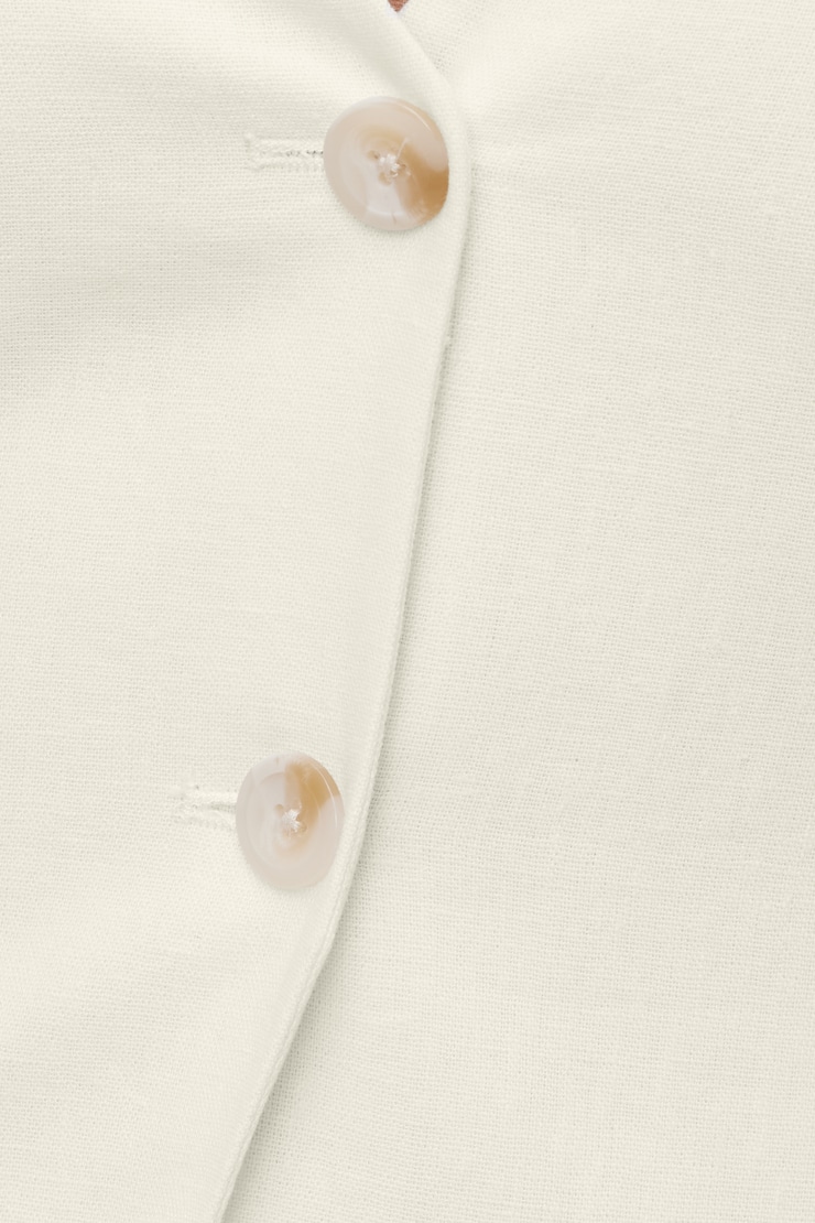 Linen Halter Vest Snow White large