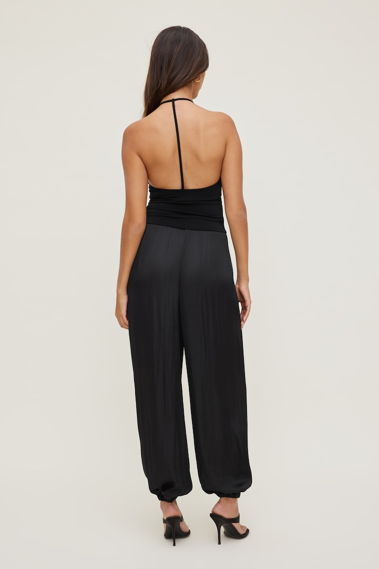 Pantalon bouffant en satin