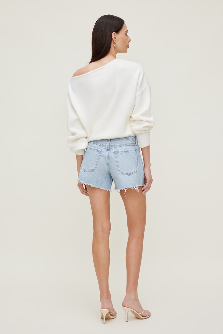 Lola Off Shoulder Sweater Snow White large