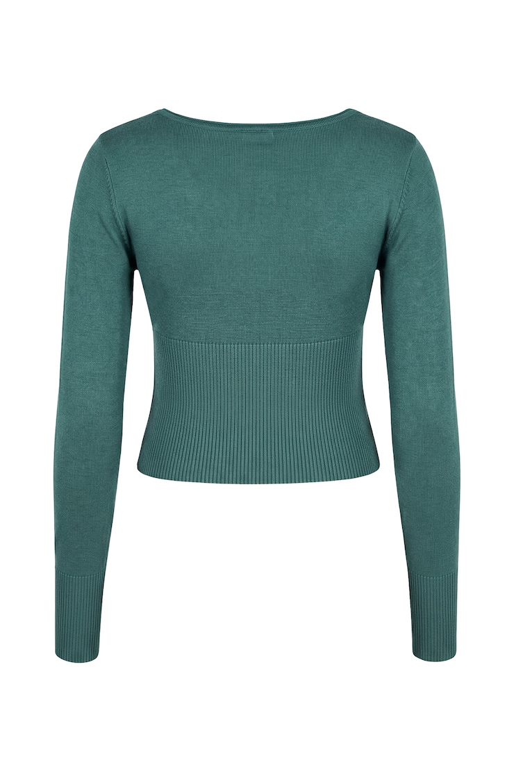 Wrap Me Sweater, Teal Temptation, large