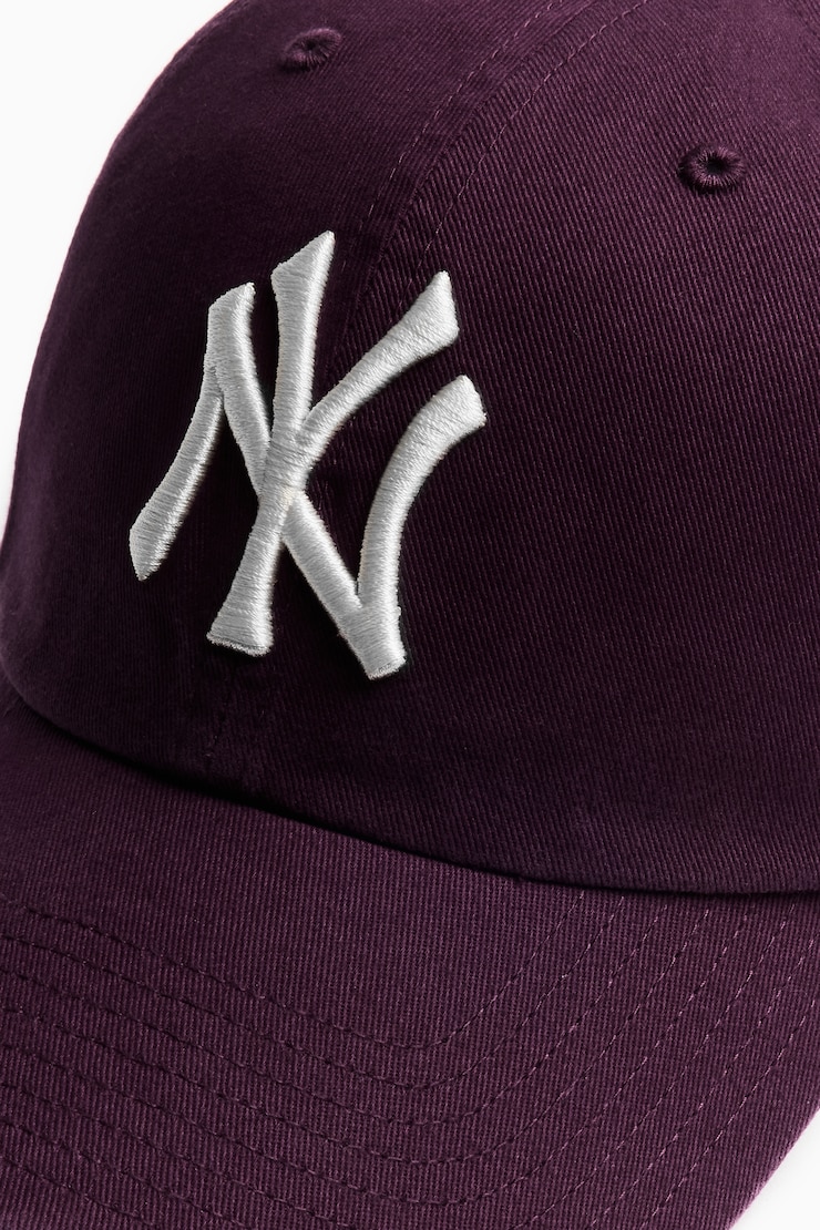 47 BRAND Clean Up Cap - NY, Wild Berry Maroon/White, large