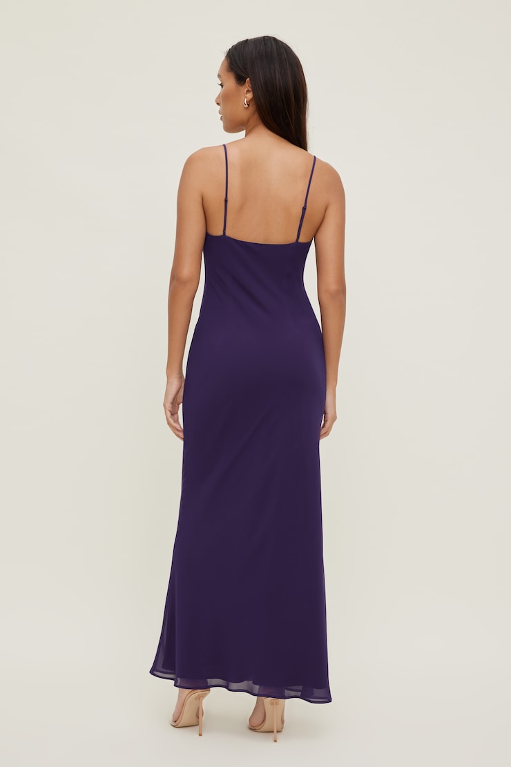 Alessia Maxi Slip Dress Parachute Purple large