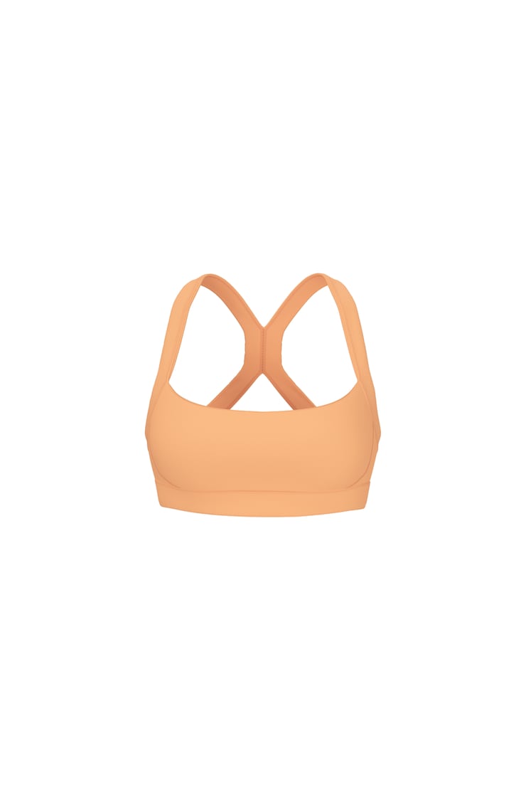 Active Portrait Neck Bra, Juicy Peach Orange, large
