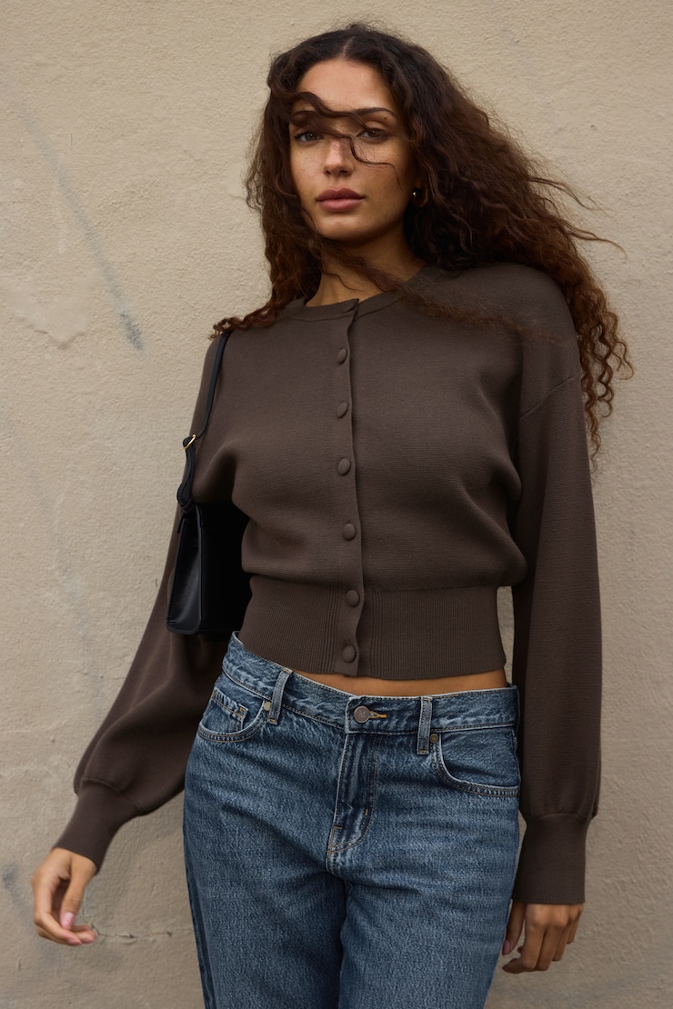 Cardigan à manches bouffantes Ellie