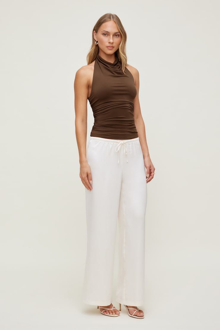 Bry Sculpt Halter Top Cocoa Brown large