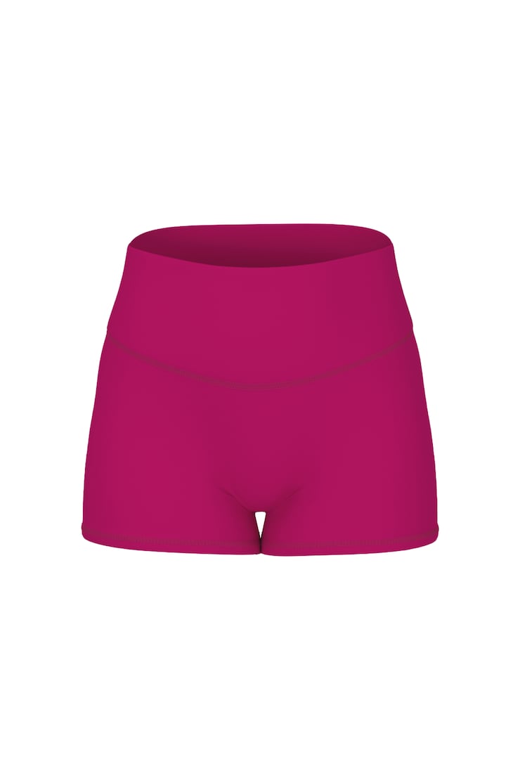 Active Booty Shorts, Raspberry Cheeks Pink, large