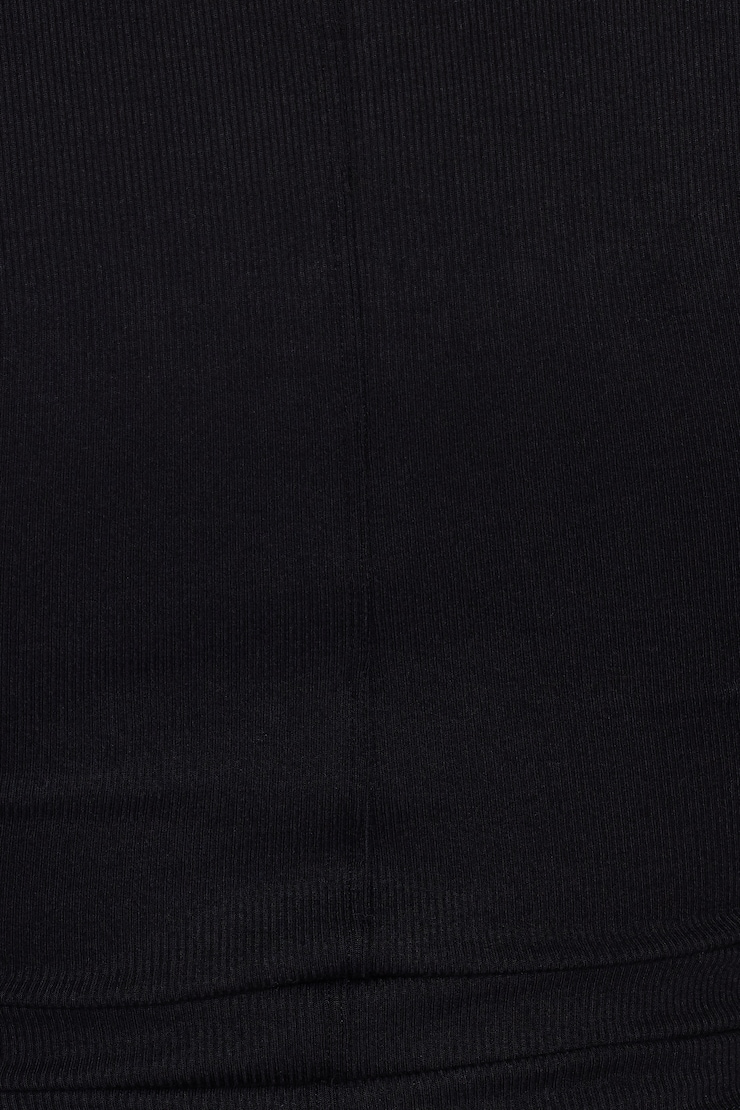 SnatchRib Scoop Neck Longsleeve Top, Jet Black, large