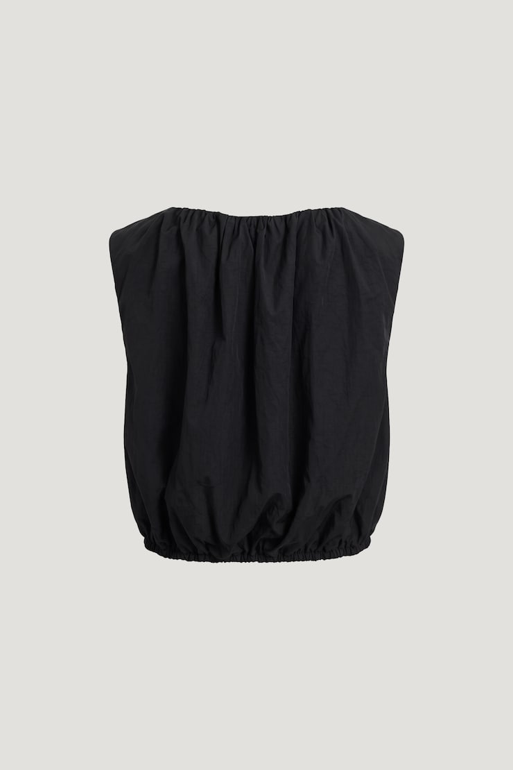 Nylon Bubble Top Jet Black large