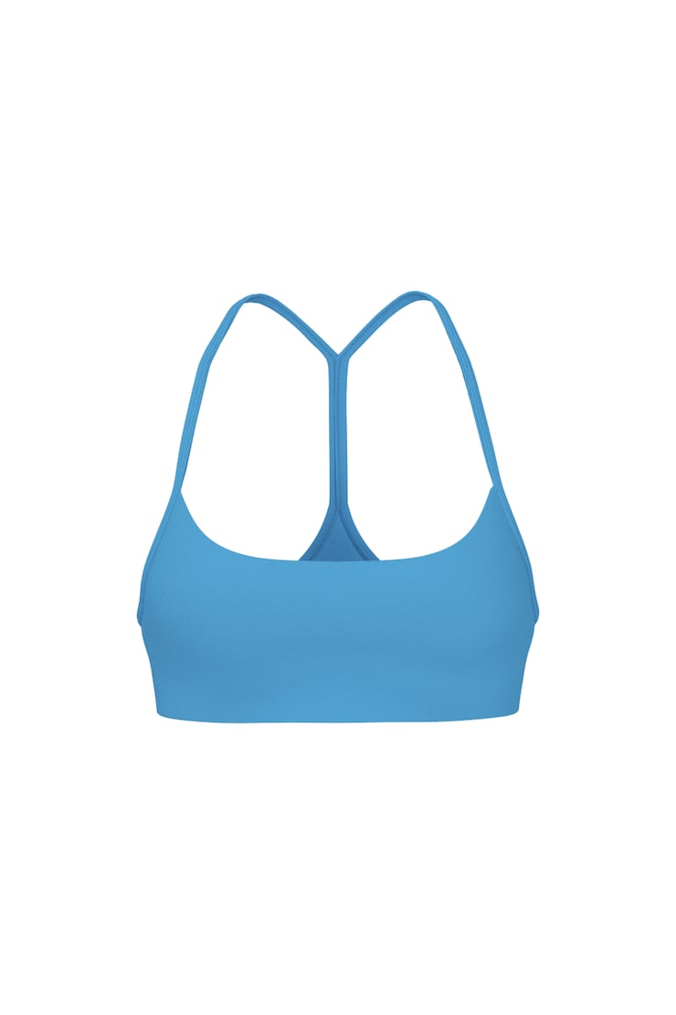 Active Y-Back Bra, Blue Rebound, large