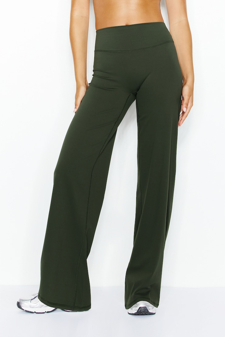Perfect Peach Active Pants, Olive Obsession, large