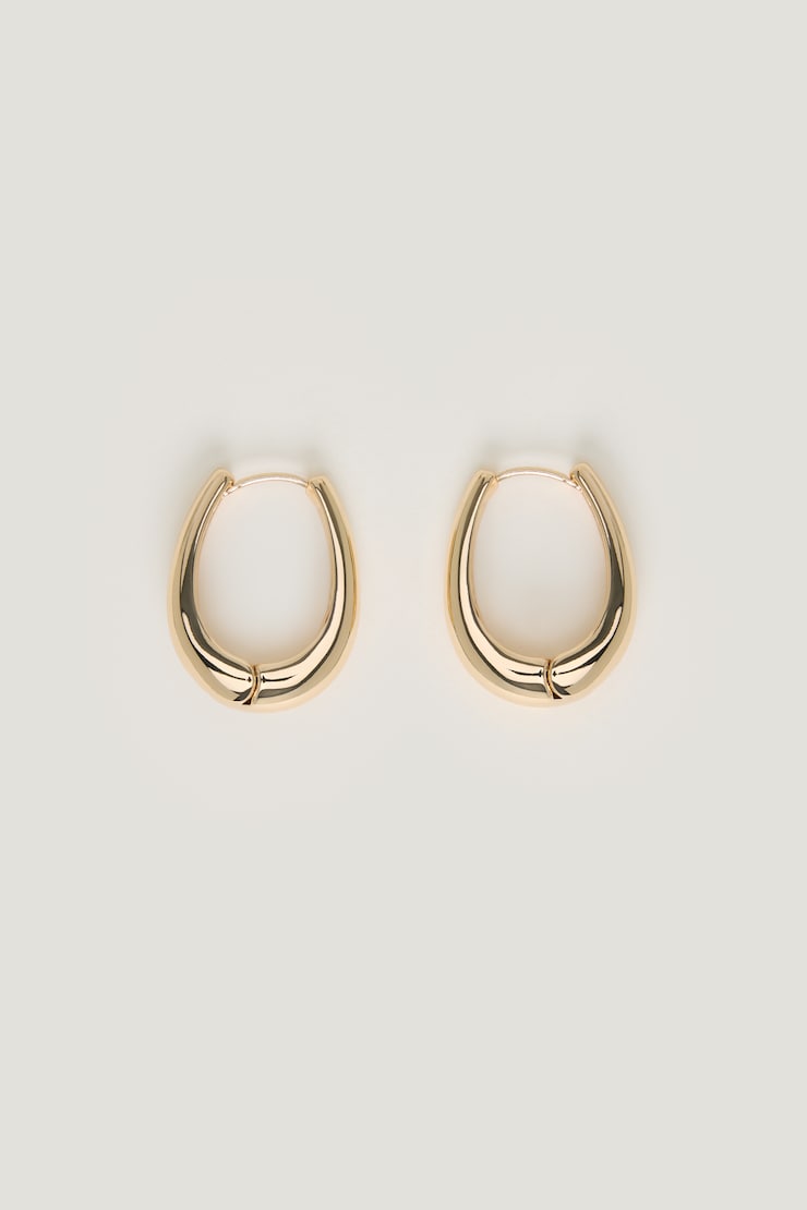 Oval Hoop Earrings