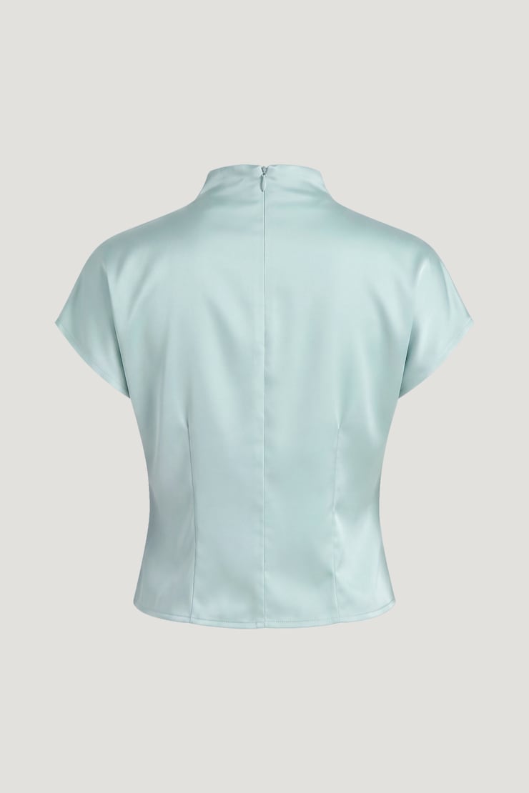 Blouse superposée en satin Ella