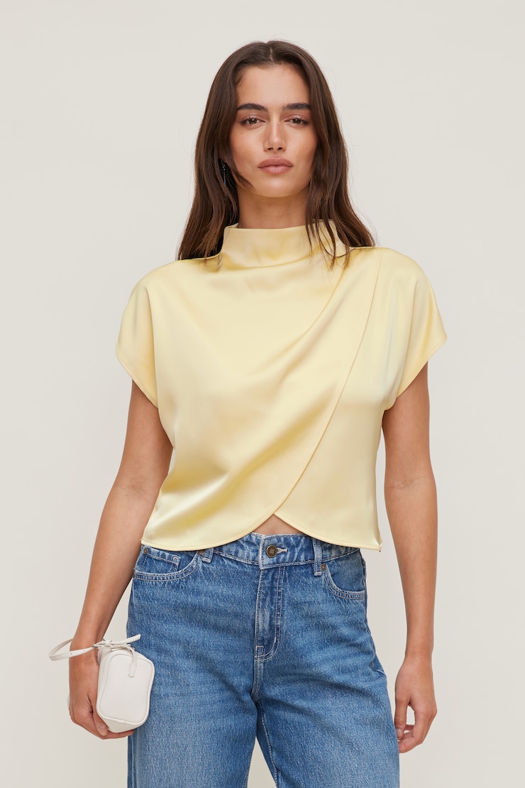 Ella Layered Satin Blouse