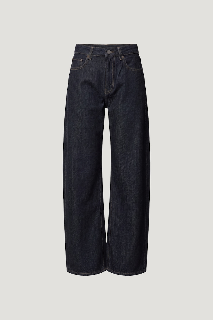 Kennedy High Rise Barrel Leg Jeans Dark Indigo / Rinse large