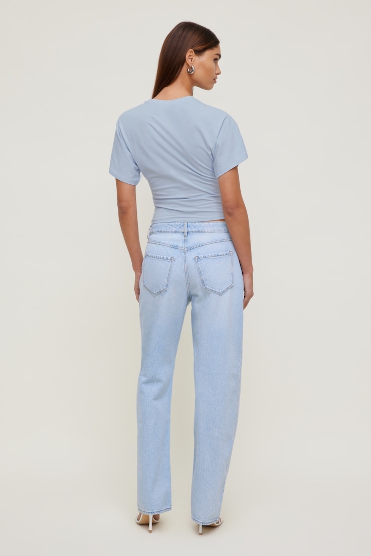 Mika Mid Rise Relaxed Straight Leg Jeans Light Indigo / Brady Blue large