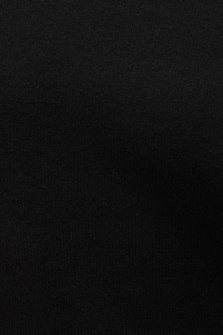 Stand Collar Sweater Jet Black large