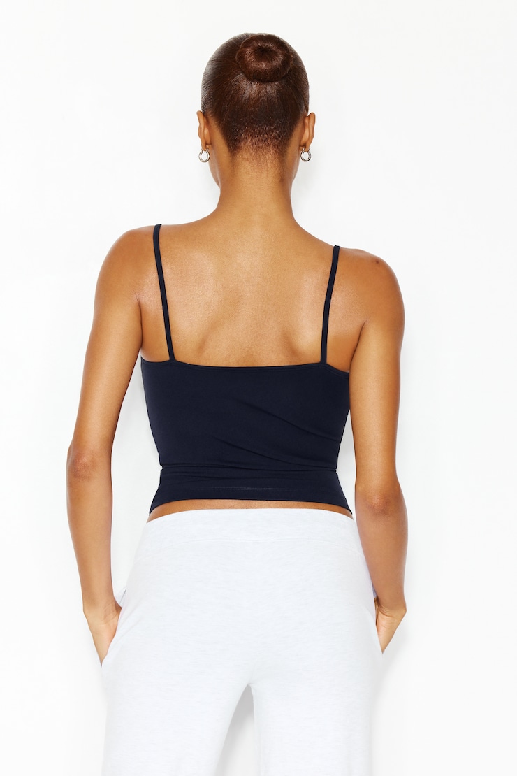 Sleek Scoop Cami Top, Naughty Navy, large