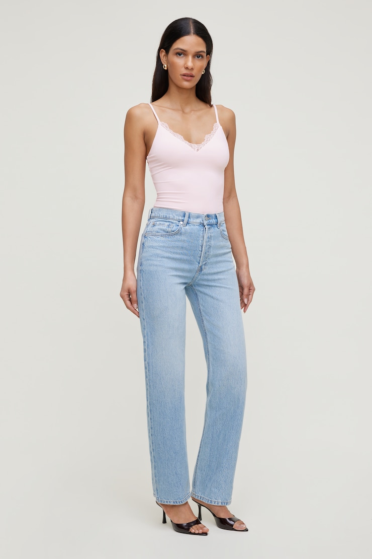 Olivia Comfort High Rise Straight Leg Jeans Medium Light Indigo / Estes Blue large