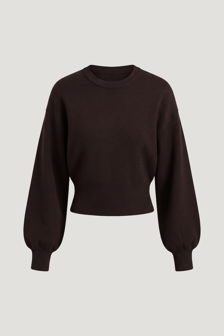 Bea Crewneck Sweater Cherry Lacquer Burgundy large